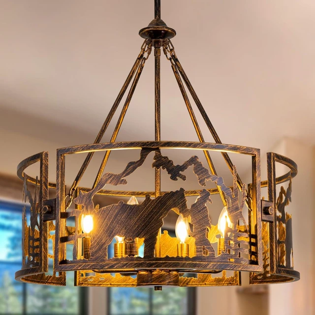 Main image of TOCHIC Western Chandeliers for Dining Room Vintage Chandelier Light Fixture