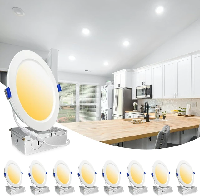 Main image of LTBLIGHT 6 inch 16W 1800LM Dimmable LED Recessed Lighting 5000K 8-Pack