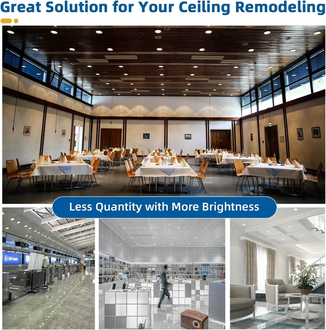 Alt view image 5 of 7 - LTBLIGHT 6 inch 16W 1800LM Dimmable LED Recessed Lighting 5000K 8-Pack