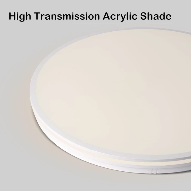 Alt view image 6 of 7 - 4Pack 16in LED Modern Ceiling Light White 3CCT 40W 4000LM IP54