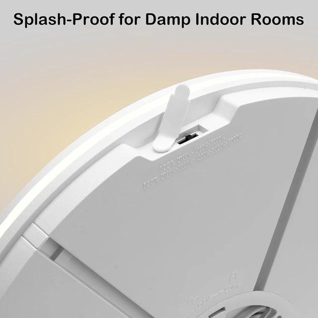 Alt view image 4 of 7 - 4Pack 16in LED Modern Ceiling Light White 3CCT 40W 4000LM IP54