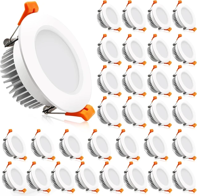 Main image of 2 Inch LED Downlight, 32 Pack Recessed Lighting Dimmable Ceiling Light, 3W, 2700K Ultra Warm White, CRI80 with LED Driver(35W Halogen Equivalent)