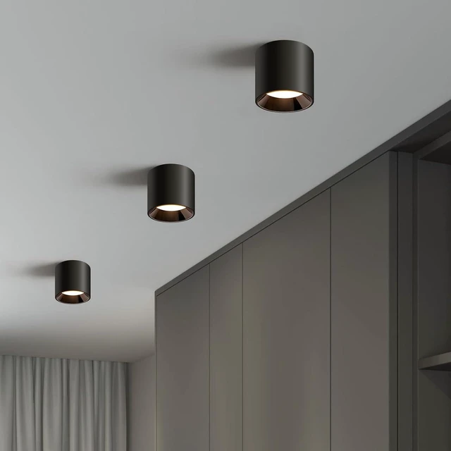 Main image of Hallway Light Flush Mount Modern LED Ceiling Light Fixtures for Kitchen Entryway,Dimmable Close to Ceiling Lighting, 4.6'' Cylinder Ceiling Lamps for Dining Room Living Room,20W 4000K 3-Pack