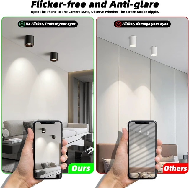 Alt view image 3 of 7 - Hallway Light Flush Mount Modern LED Ceiling Light Fixtures for Kitchen Entryway,Dimmable Close to Ceiling Lighting, 4.6'' Cylinder Ceiling Lamps for Dining Room Living Room,20W 4000K 3-Pack