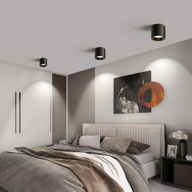 Alt view image 7 of 7 - Hallway Light Flush Mount Modern LED Ceiling Light Fixtures for Kitchen Entryway,Dimmable Close to Ceiling Lighting, 4.6'' Cylinder Ceiling Lamps for Dining Room Living Room,20W 4000K 3-Pack
