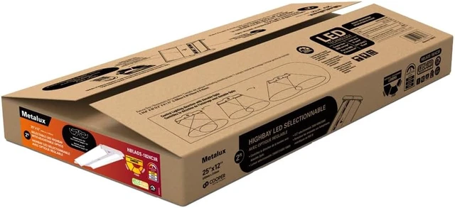 Alt view image 6 of 6 - Metalux HBLAOS 2ft Linear High Bay LED Adjustable Optics