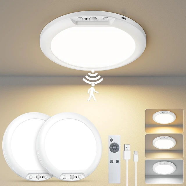 Main image of Otovoda Rechargeable Motion Sensor Ceiling Light,Battery Operated,Magnetic