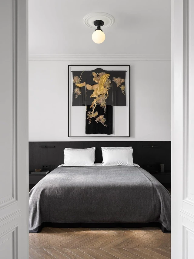 Alt view image 4 of 7 - Pathson Modern Flush Mount Ceiling Light Fixture with Milk Globe Glass, Frosted Industrial Ceiling Lighting Lamp for Hallway Kitchen Sink Living Room
