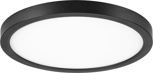 Main image of Maxxima 12 in. Black LED Flush Mount Ceiling Light, 2200 Lumens, 5 CCT