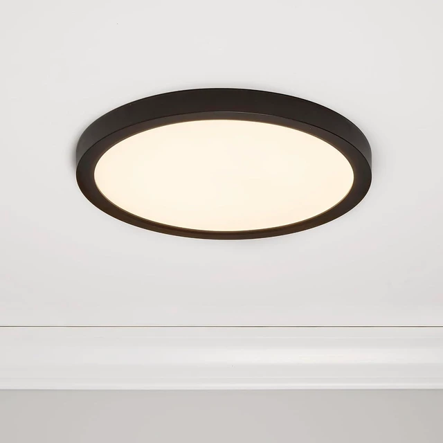 Alt view image 6 of 7 - Maxxima 12 in. Black LED Flush Mount Ceiling Light, 2200 Lumens, 5 CCT