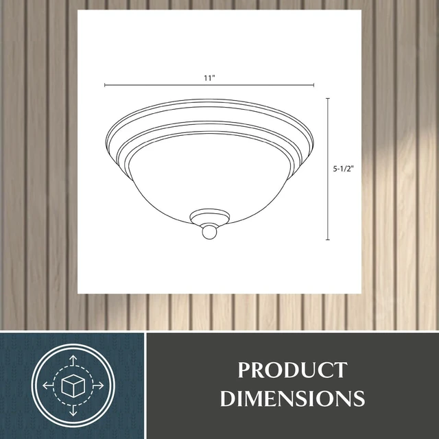 Alt view image 6 of 7 - VAXCEL Stevens 11-in W LED Vintage Bronze Transitional Flush Mount Ceiling Light Fixture White Alabaster Glass