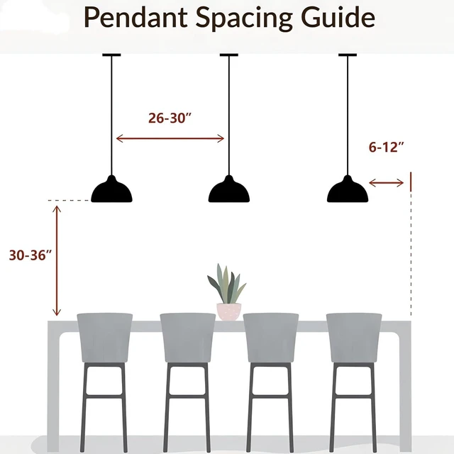 Alt view image 7 of 7 - FCTWAKS Mid Century Modern Pendant Light, 15" Nordic Hanging Ceiling Light Fixture with 4-Tier Metal Shade, E26 Base, Vintage Pendant Lamp for Kitchen Island, Dining Room White