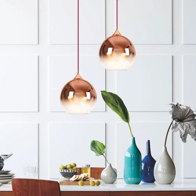 Alt view image 3 of 7 - Modern Battery Operated Pendant Light,Battery Ceiling Light with Rechargeable Bulbs Remote Control 9 Colors Modes Dimmable Kitchen Island Bedroom Dining Room(Chrome)