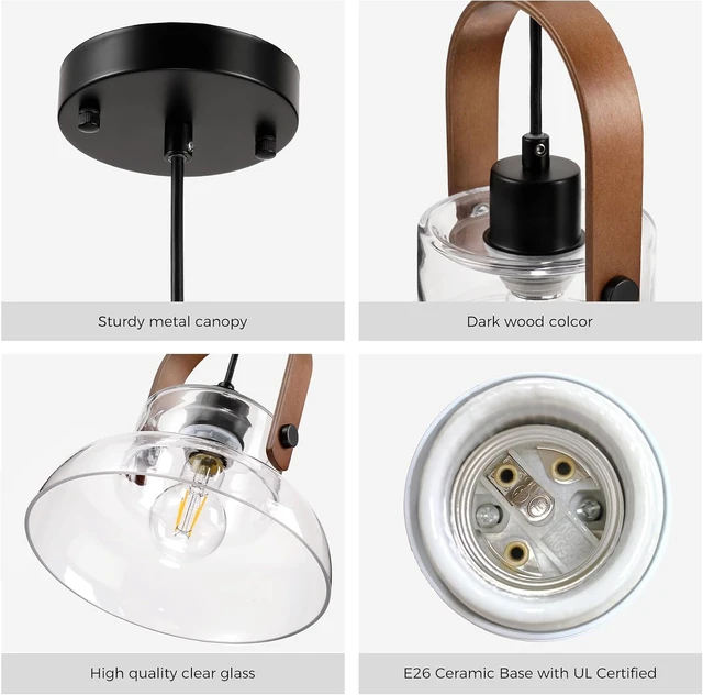 Alt view image 4 of 7 - ocioc Pendant Lights Kitchen Island, Hanging Light for Kitch Lighting