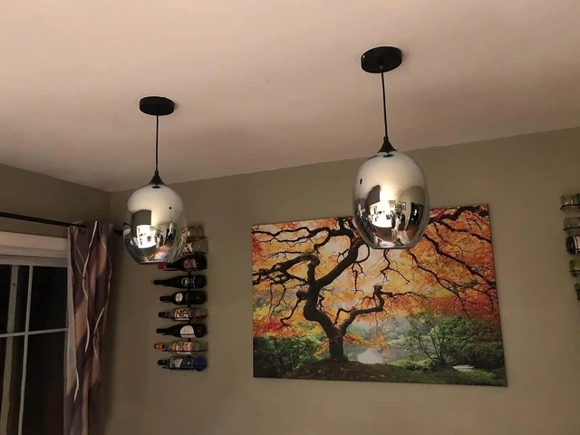 Alt view image 3 of 7 - KoKo&Yukina 3D Glass Colorful Pendant Light Fireworks Pendant Light Colorful Light Fixture Firework Glass Pendant Lighting for Kitchen Island Light