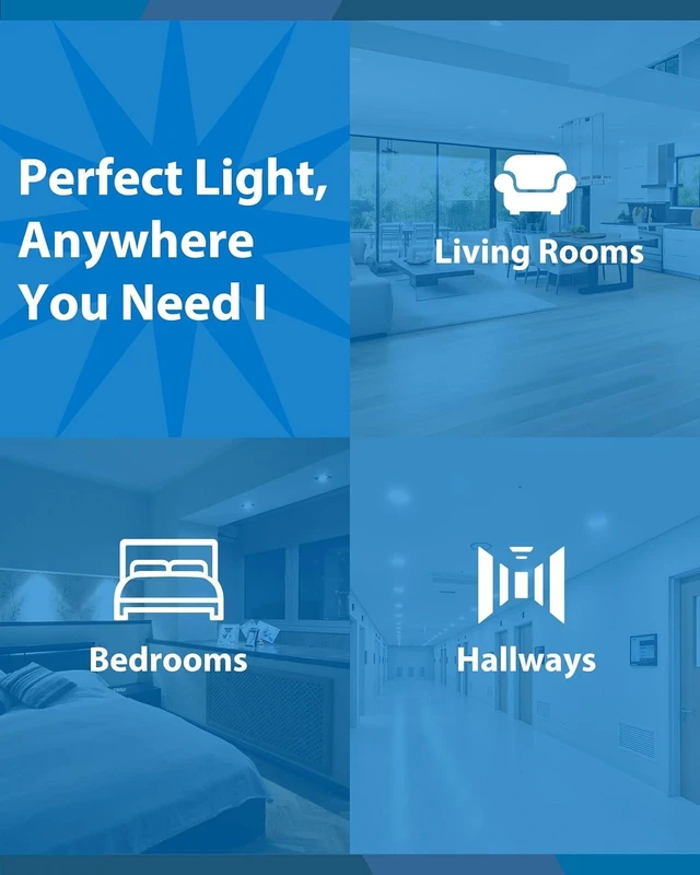 Alt view image 5 of 7 - NICOR Lighting Recessed Light Fixtures - IXE 6-in Canless LED Downlight - Dimmable LED Ceiling Light with Edge-Lit Technology - White, 12 Packs