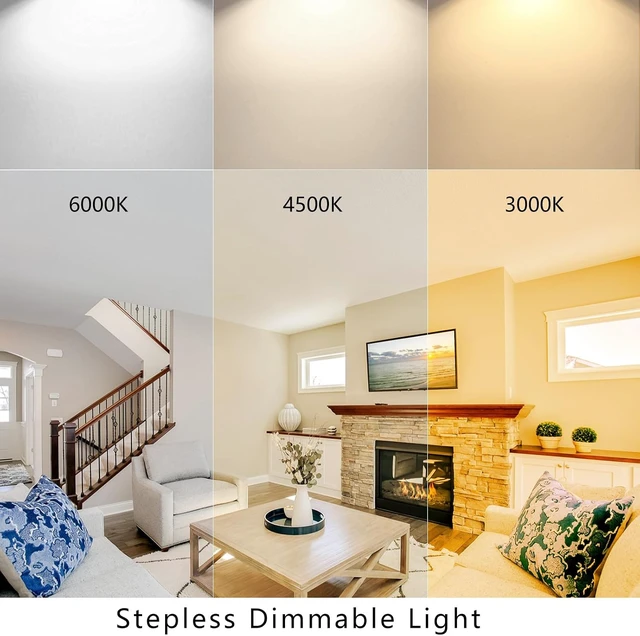 Alt view image 5 of 7 - 2-Pack 5.3" LED Retrofit Light Kit for Ceiling Flush Light