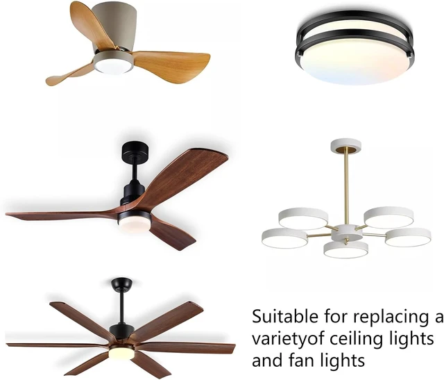 Alt view image 7 of 7 - 2-Pack 5.3" LED Retrofit Light Kit for Ceiling Flush Light