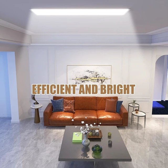 Alt view image 7 of 7 - 6 Pack 2x2 LED Flat Panel Light 45W,5800LM, Edge-Lit 2x2FT LED Panel Drop Ceiling Light Fixtures,5000K Daylight White,0-10V Dimmable Troffer Lights,Works from 110-277V AC
