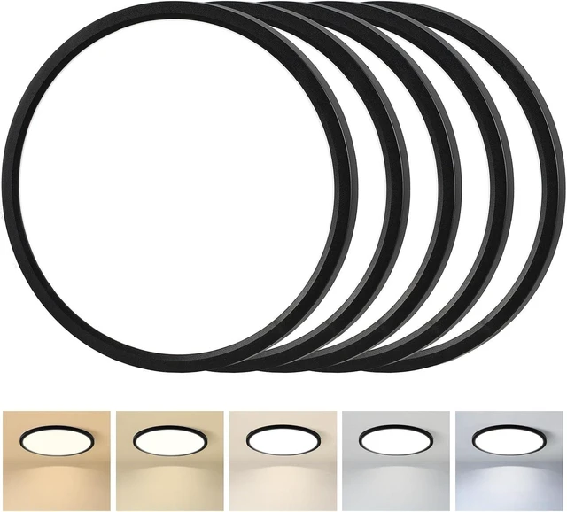 Main image of 6PK 11.4 inch LED Flush Mount Ceiling Light White,24W,2400LM,5CCT Selection
