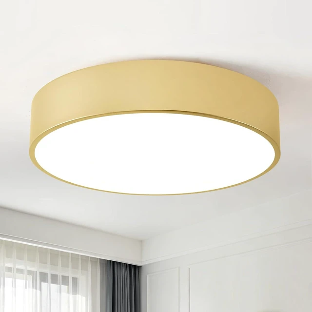 Main image of dimmable LED Ceiling Light Fixture,15.8" 36W,Gold Ceiling Lights