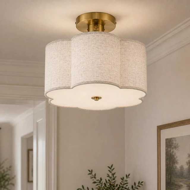 Main image of AUTELO 3-Light Modern Semi Flush Mount Ceiling Light Fixture,12.6 Inch
