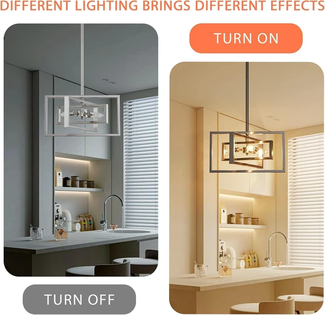 Alt view image 5 of 7 - Modern Brushed Nickel Ceiling Light Fixture Modern 3 Lights Semi Flush Mount Ceiling Lights for Dining Room Bedroom Living Room Kitchen Entry Foyer