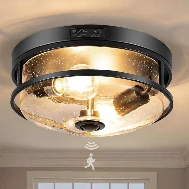 Main image of 10.5Inch Outdoor Ceiling Light with Motion Sensor,Dusk to Dawn Porch Light