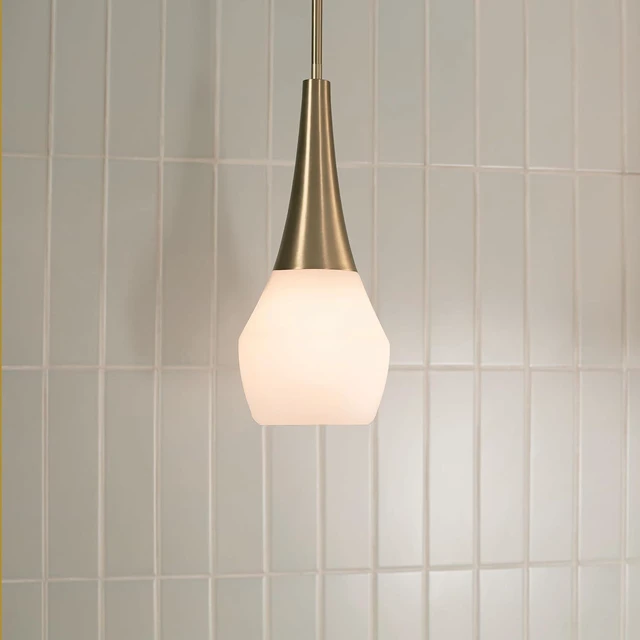 Alt view image 2 of 7 - Kichler Deela Pendant Light, Opal Glass, Champagne Bronze