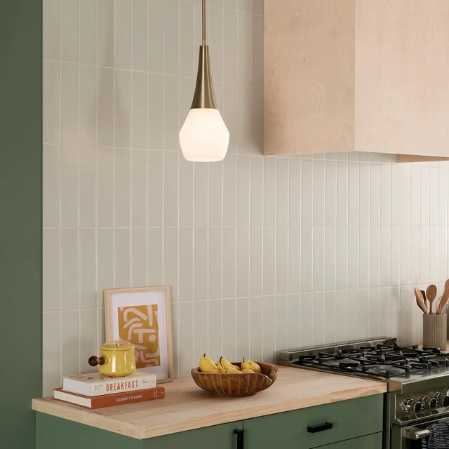 Alt view image 6 of 7 - Kichler Deela Pendant Light, Opal Glass, Champagne Bronze
