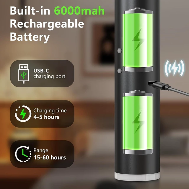 Alt view image 2 of 7 - Battery Operated Pendant Light,Rechargeable Hanging Light with Remote,Wireless Modern Pendant Lights with 6000 mAh Battery,3 Color Dimmable,Battery ceiling light for Bedroom,Kitchen Island,hallways