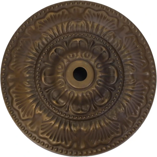 Alt view image 2 of 5 - 4.7 Inch Brass Light Canopy Kit with Loop,Includes Hardware,Vintage