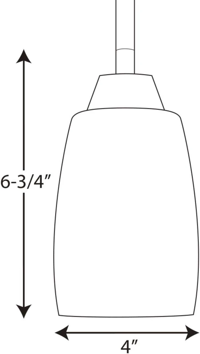 Alt view image 4 of 4 - Progress Lighting Wisten Mini Pendant Light, Brushed Nickel