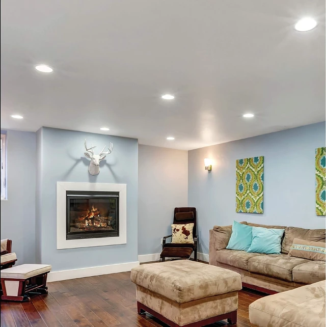 Alt view image 7 of 7 - Topaz LED 5"/6" Smooth Retrofit Trim LED Recessed Downlights, 3000K