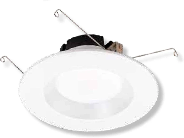 Alt view image 4 of 7 - Topaz LED 5"/6" Smooth Retrofit Trim LED Recessed Downlights, 3000K