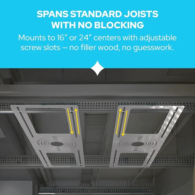 Alt view image 4 of 7 - KASTLITE New Construction LED Recessed Light Mounting Plate, 24 Pack
