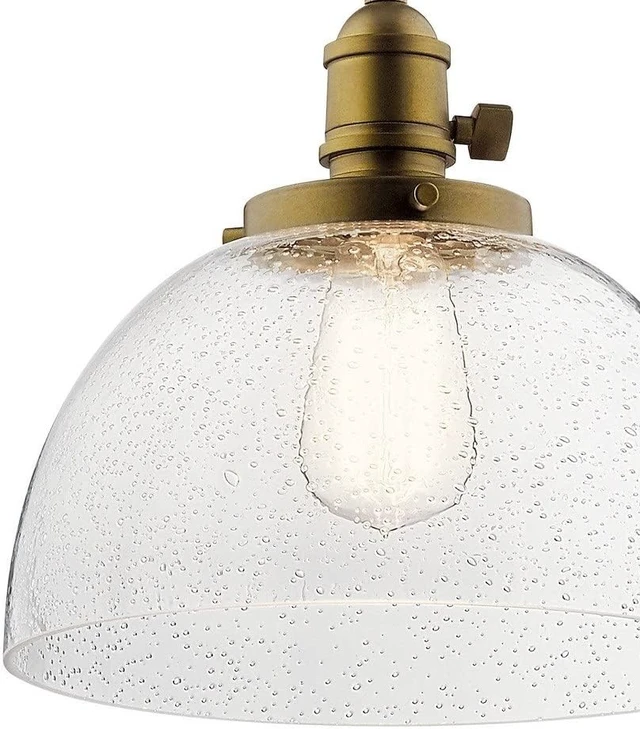 Alt view image 6 of 7 - Kichler Avery Goblet Mini Pendant Light, Seeded Glass, Chrome