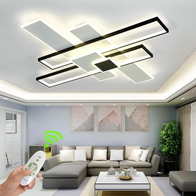 Main image of Large Geometric LED Flush Mount Ceiling Light