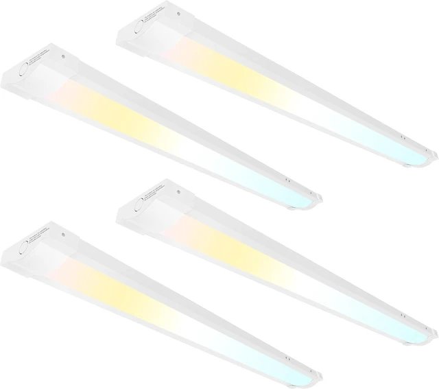 Main image of 4FT LED Wraparound Light Fixture with 3 Wattages 24-40W /3 CCT 3000-5000K