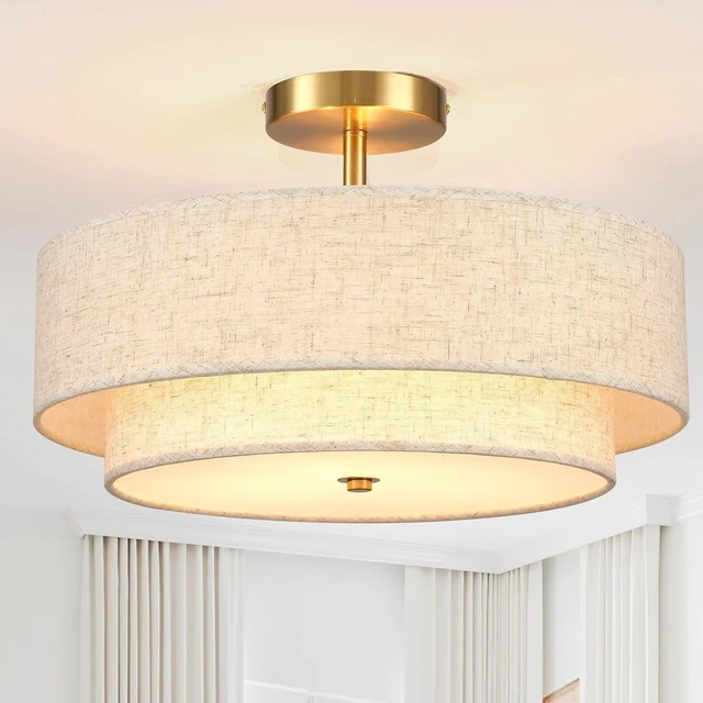 Main image of Semi Flush Mount Ceiling Light Fixture for Bedroom