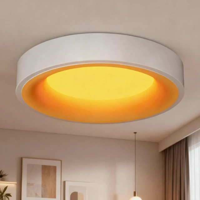 Main image of 12 Inch LED Flush Mount Ceiling Light with Night Light, 5CCT & Dimmable, 20W 1550LM 2700K-5000K, Modern Round White Ceiling Fixture for Bedroom, Kitchen, Hallway, Living Room, Closets