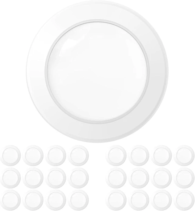 Main image of Amico 24 Pack 5/6 Inch 6000K LED Disk Light, Dimmable Disc Ceiling Lights