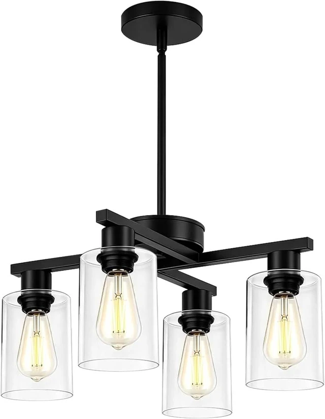 Main image of Farmhouse Black Pendant Light for Modern Dining Room Lighting