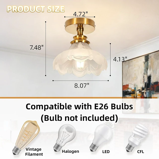 Alt view image 3 of 7 - Mini Ceiling Light Flush Mount