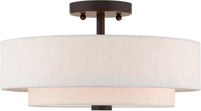 Alt view image 2 of 7 - Livex Lighting 51084-92 Ceiling Mount, English Bronze