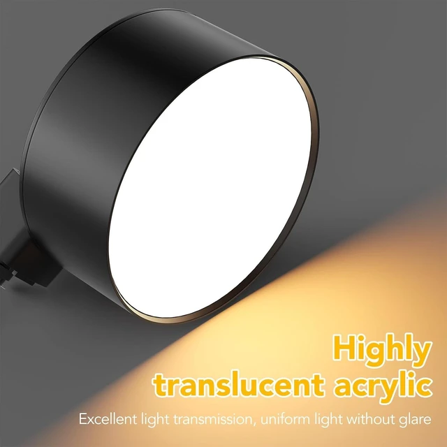 Alt view image 6 of 7 - 5 Color Diffuse LED Track Lighting Heads H Type, 20W Black 3 Pack