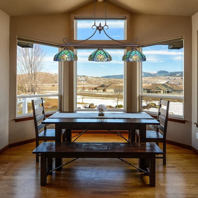 Alt view image 5 of 7 - Tiffany Pool Table Lights Billiard Light Stained Glass Island Lighting