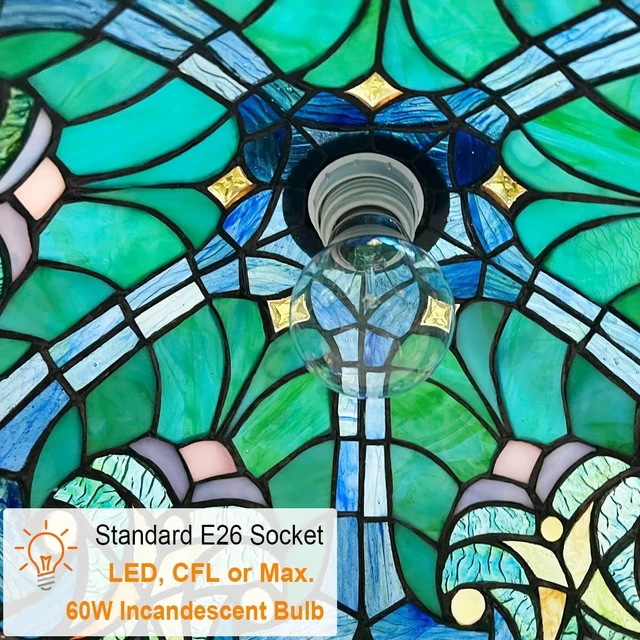 Alt view image 7 of 7 - Tiffany Pool Table Lights Billiard Light Stained Glass Island Lighting