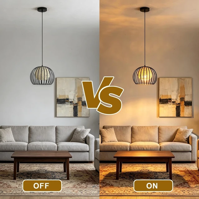 Alt view image 4 of 7 - Pendant Light Modern Chandelier with Remote Control for Living Dining Room