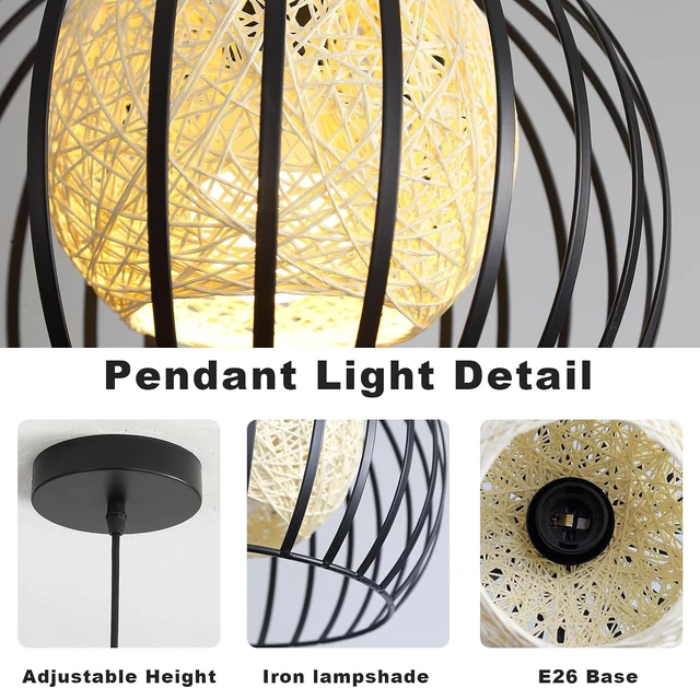 Alt view image 6 of 7 - Pendant Light Modern Chandelier with Remote Control for Living Dining Room